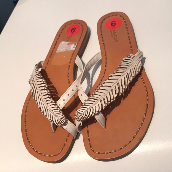 NWOB Coach Feather Sandal Size 6 - Picture 4 of 5